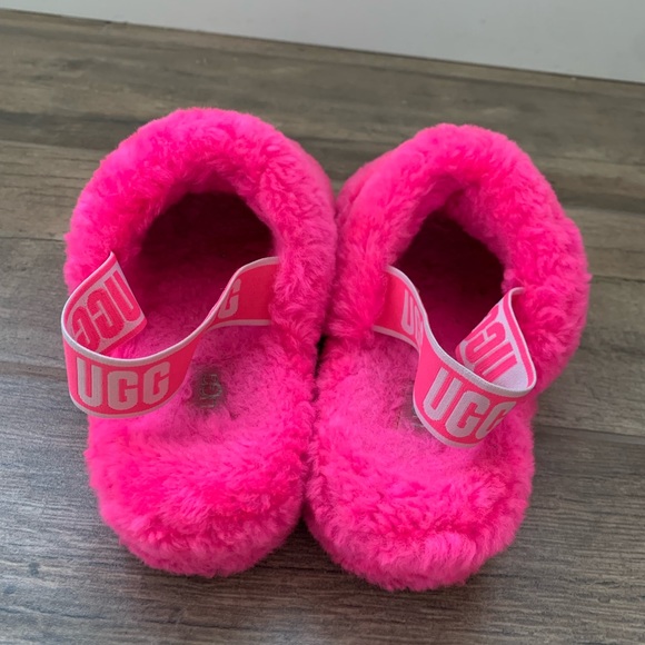 Platformed “Fluff Yeah” Slide Uggs Size 9 - Picture 4 of 5
